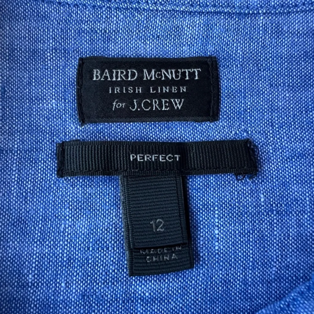 Baird McNutt for J. Crew Irish Linen Perfect Slim Fit button down shirt - Picture 9 of 12